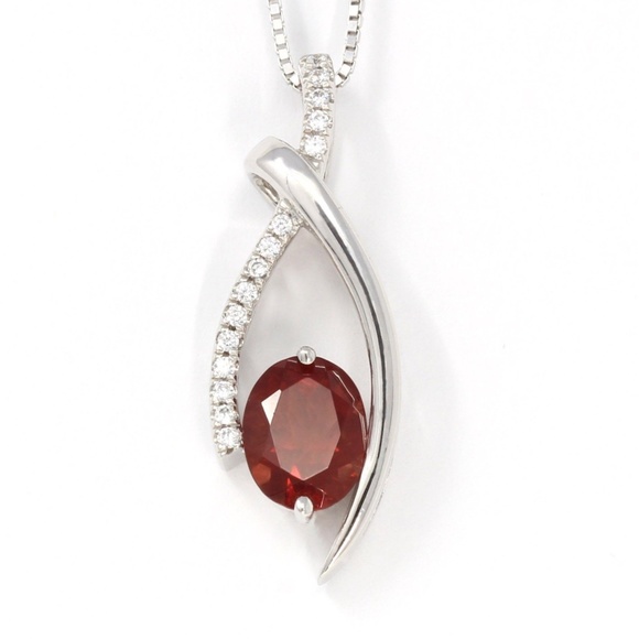 Sterling Silver Natural Red Oregon Sunstone